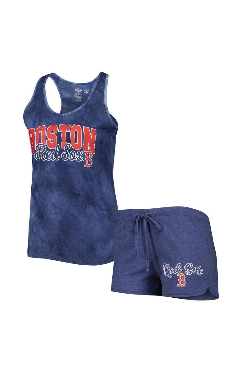 CONCEPTS SPORT Women's Concepts Sport Navy Boston Red Sox Billboard Racerback Tank & Shorts Sleep Set, Main, color,
