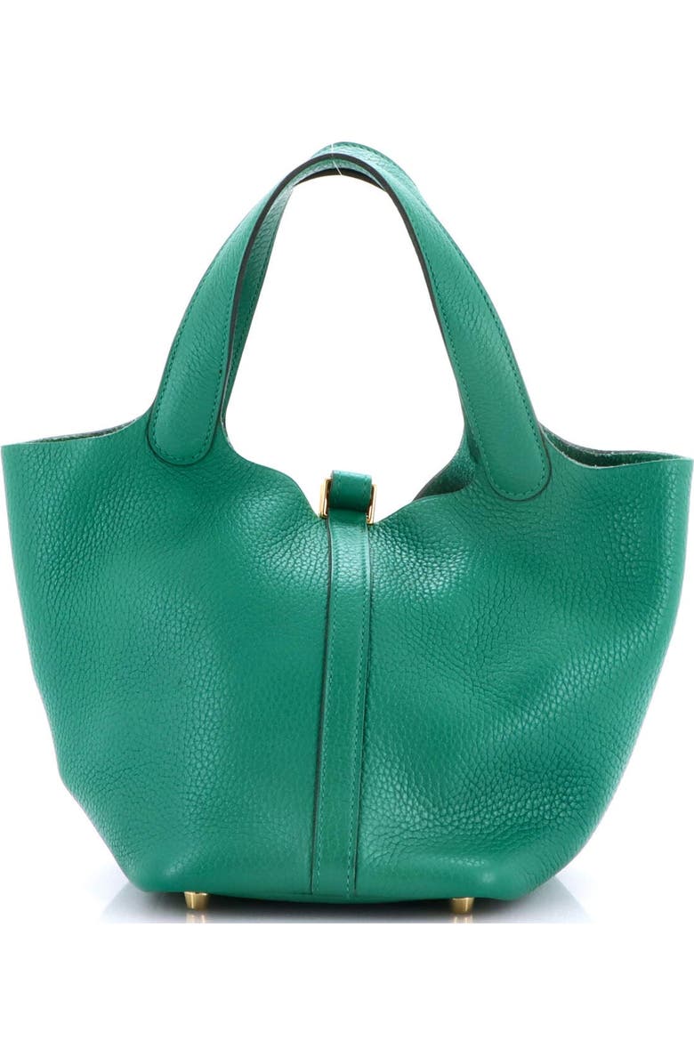Pre-Owned Hermes Picotin Lock Bag Clemence PM, Alternate, color, Vert Vertigo
