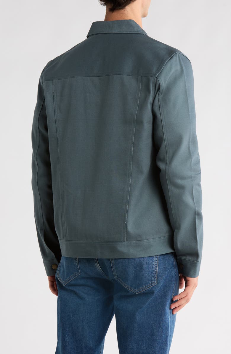 WEATHERPROOF VINTAGE Cotton Twill Modern Trucker Jacket, Alternate, color, Slate Blue
