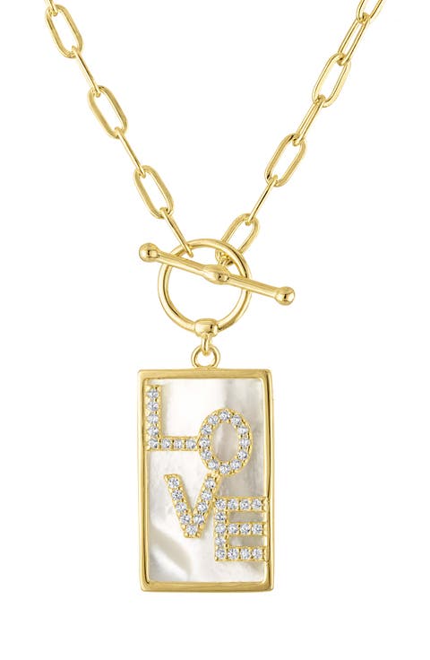 Love Toggle Pendant Necklace
