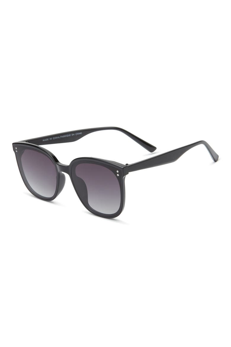 Square Sunglasses, Alternate, color, BLACK