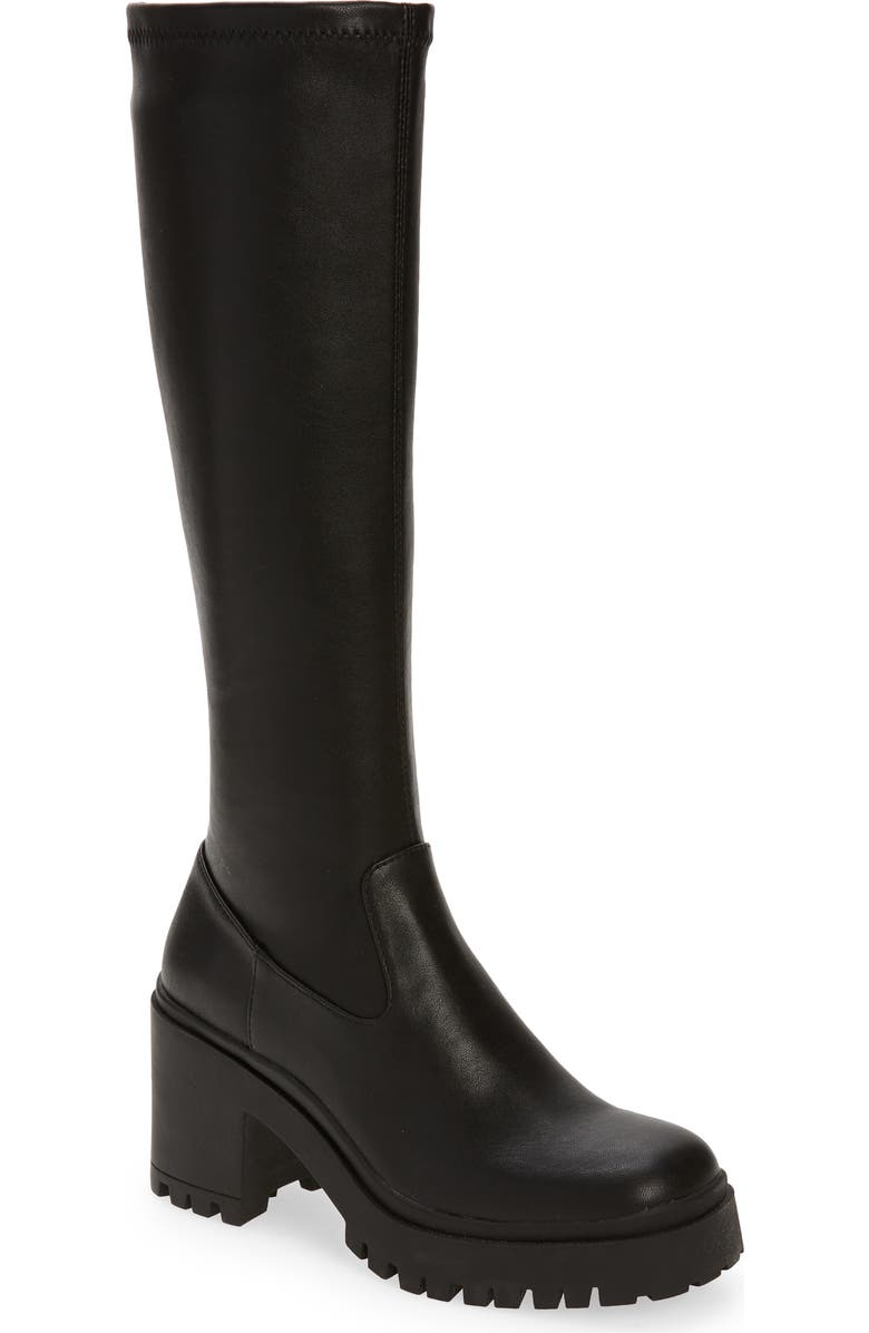 Steve Madden Lalo Lug Sole Tall Boot, Main, color,