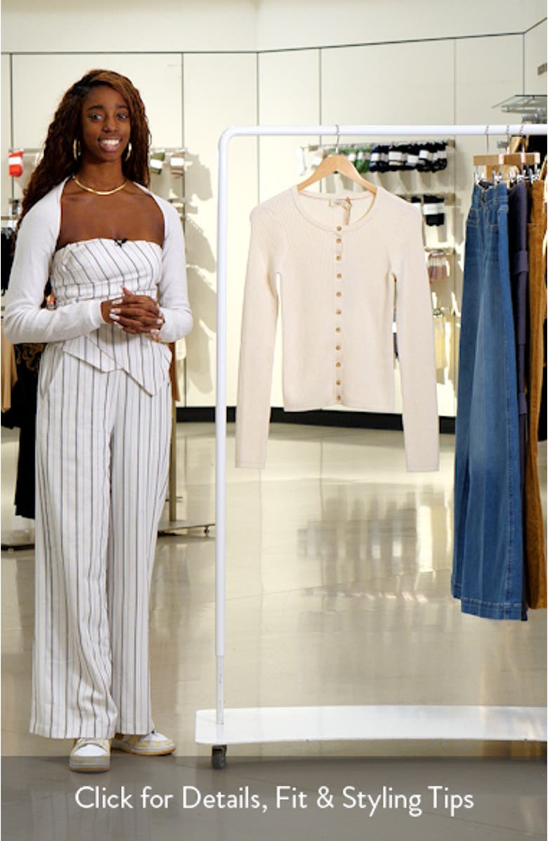 Milo Rib Organic Cotton & Cashmere Cardigan, sales video thumbnail