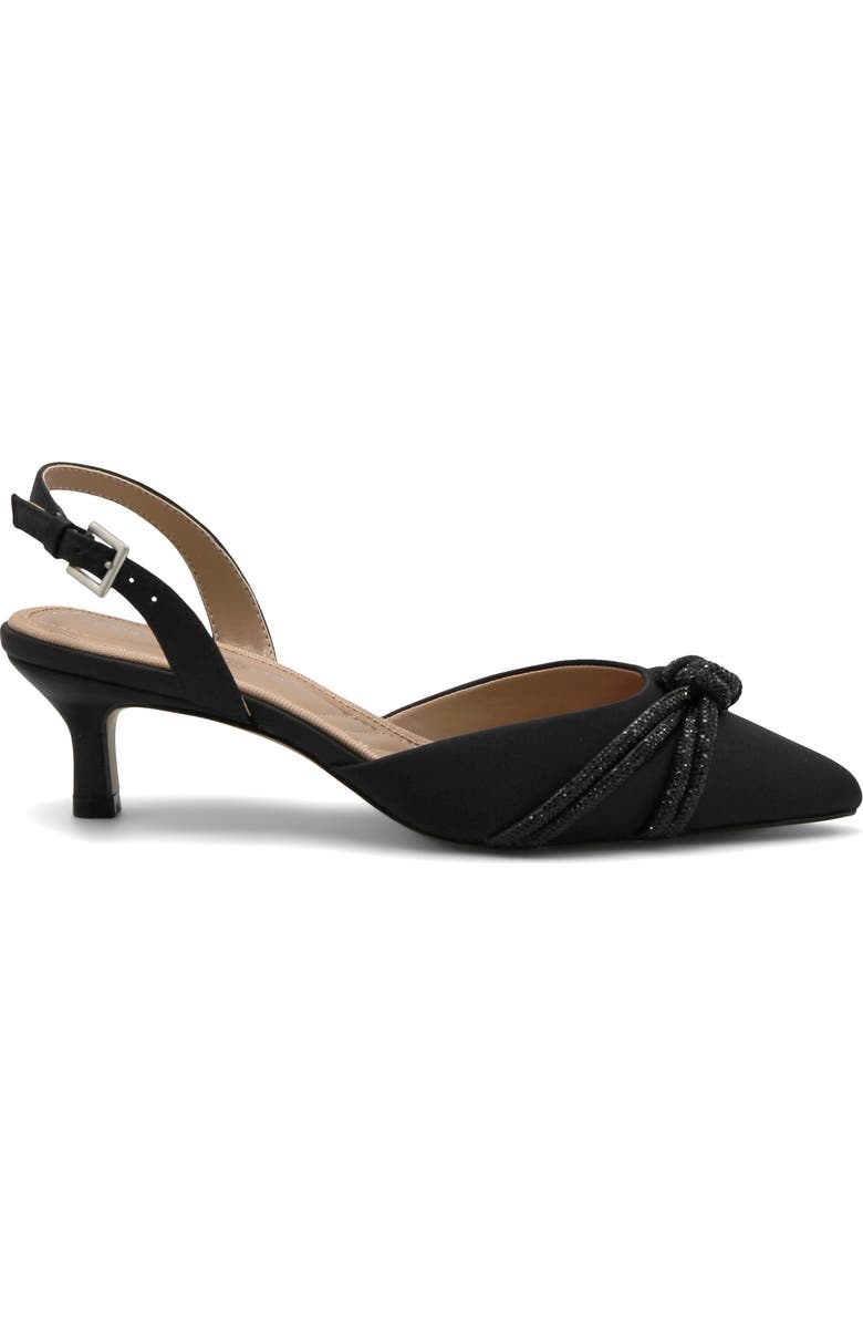 Adrienne Vittadini Sabriel Kitten Heel Slingback Pump, Alternate, color, Black-St