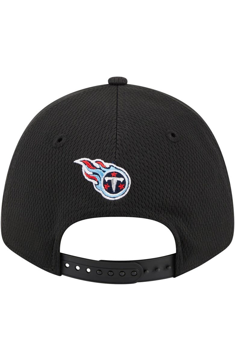 New Era Men's New Era Black Tennessee Titans Top Visor 9FORTY Adjustable Hat, Alternate, color, Black