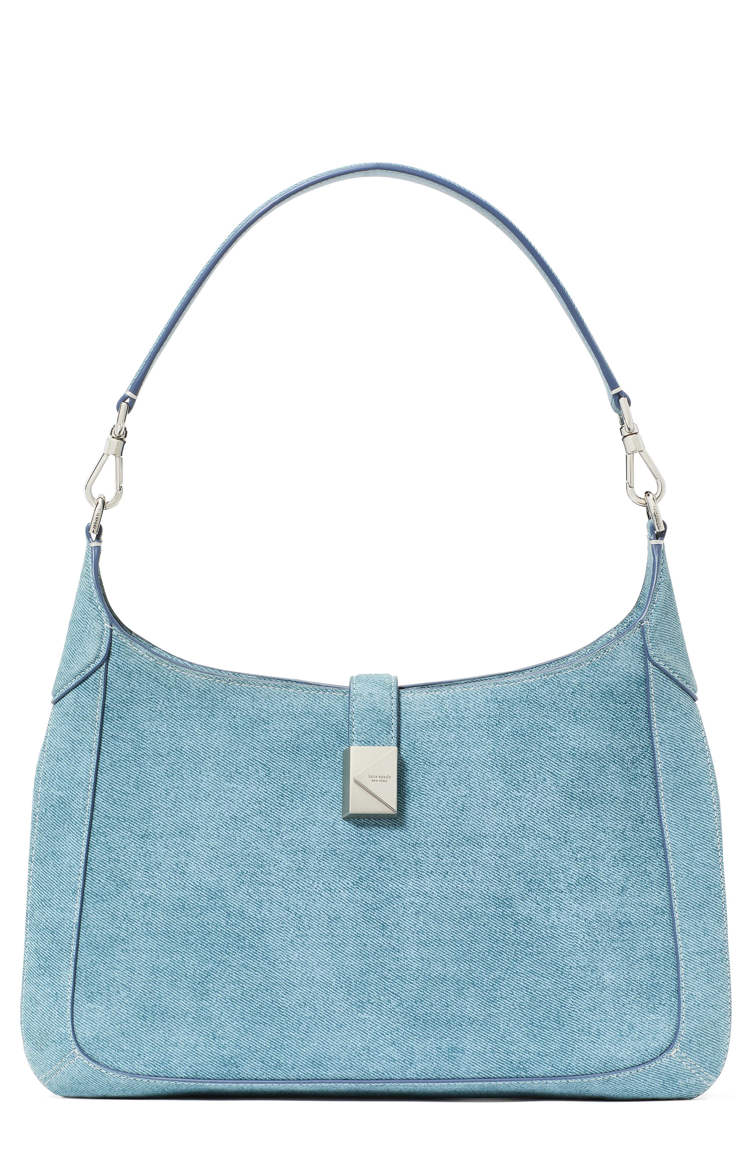 Kate Spade New York deco leather shoulder bag, Main, color, 