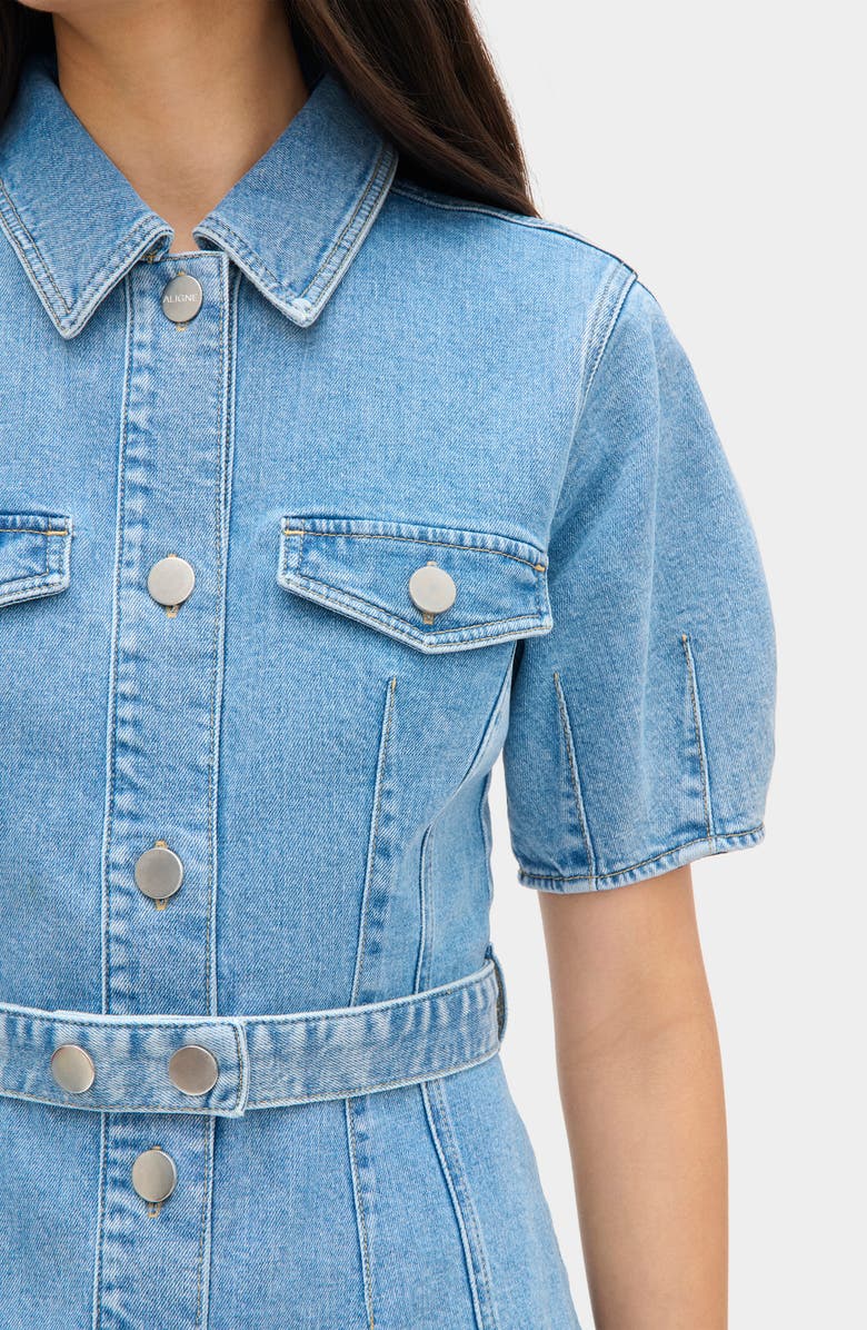 ALIGNE Jette Stretch Organic Cotton Denim Shirt, Alternate, color, New Lightwash