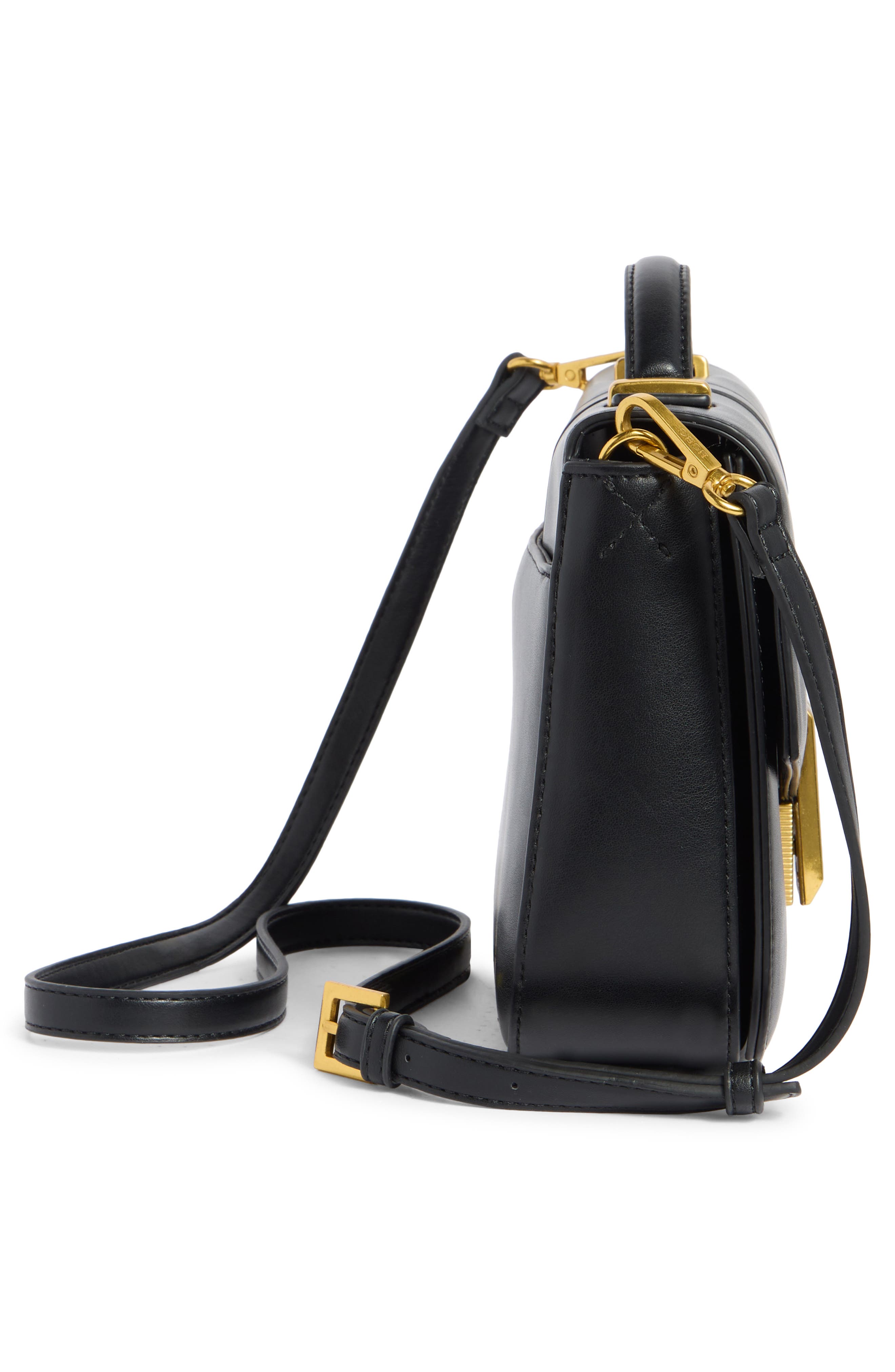 BCBG Double Bar Crossbody Bag, Alternate, color, Black