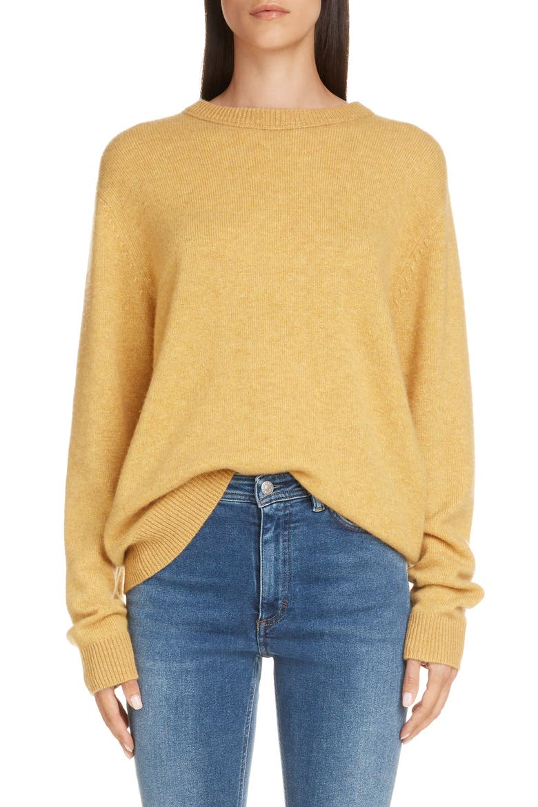 Kassio Cashmere Sweater, Main, color, MUSTARD YELLOW/ YELLOW DEGRADE