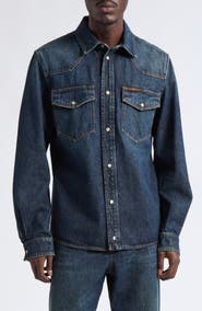 Moncler Cotton Denim Overshirt