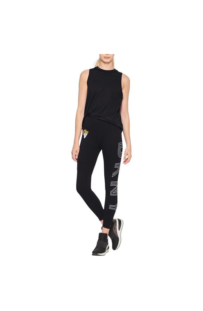 DKNY SPORT Women's DKNY Sport Black Los Angeles Rams Sami High Waisted Leggings, Alternate, color, 