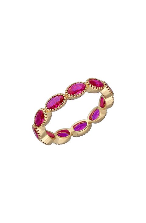 Lab-Grown Ruby Eternity Ring