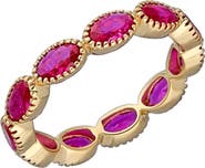 YS GEMS Lab-Grown Ruby Eternity Ring