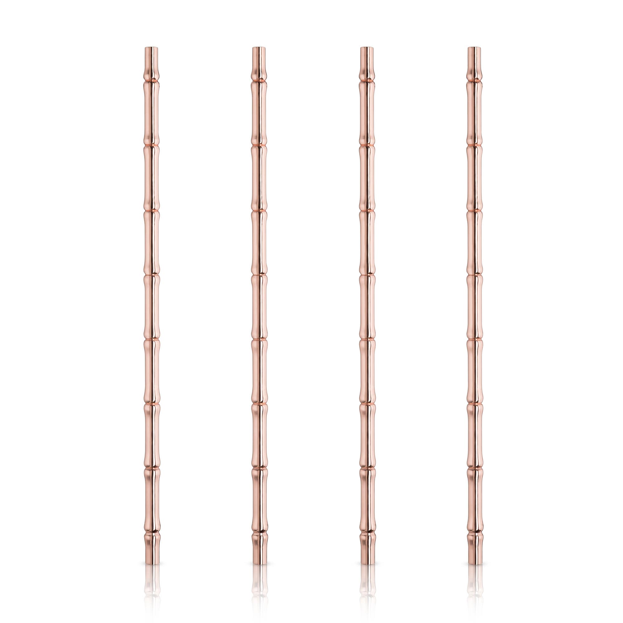 Viski Pacific Wood Straws in Copper 