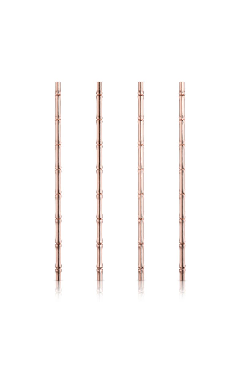Viski Pacific Wood Straws, Main, color, Copper