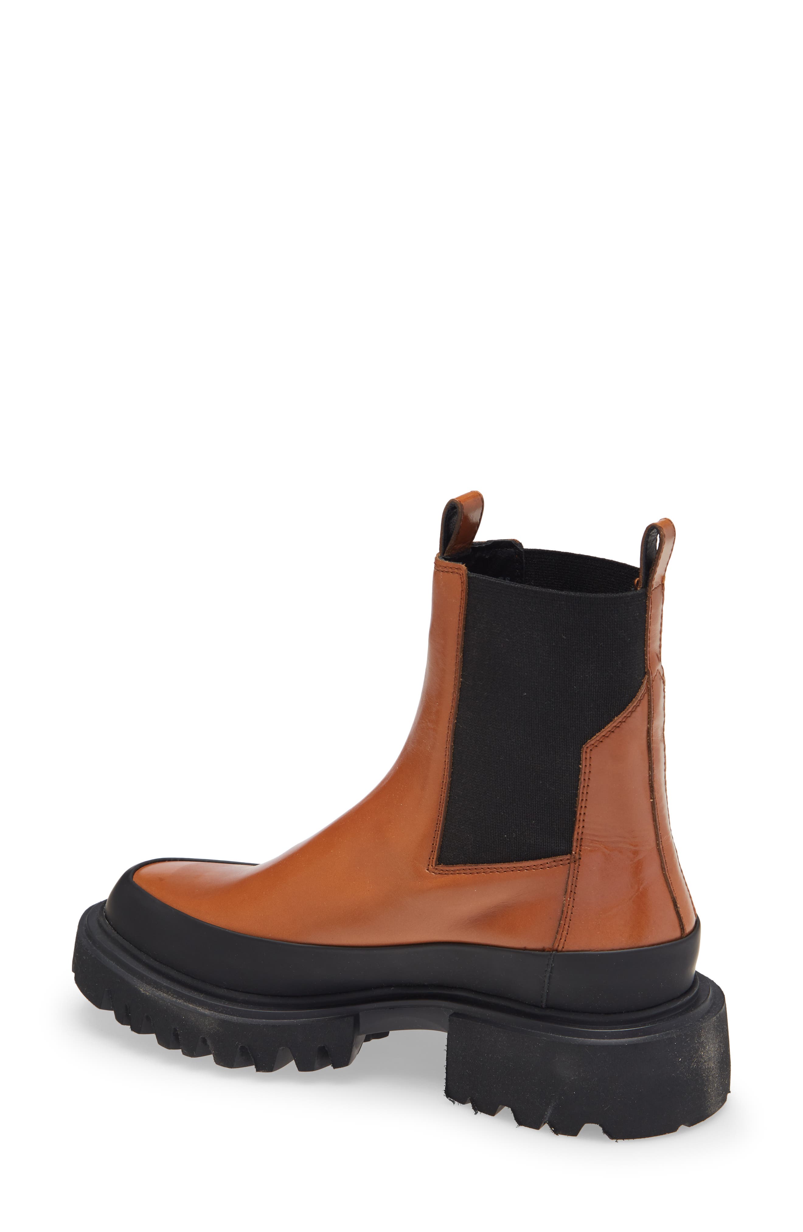 Harlee Lug Sole Chelsea Boot, Alternate, color, TAN