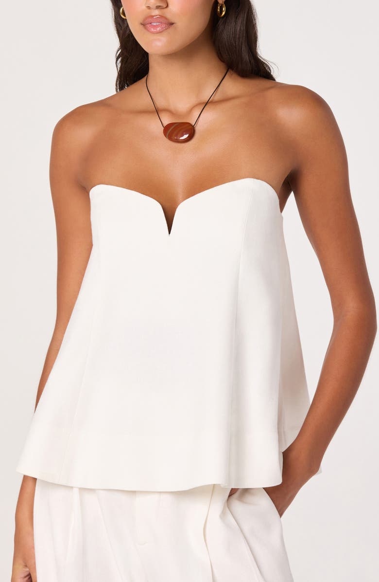 ASTR the Label Talulla Strapless Top, Alternate, color, Off White