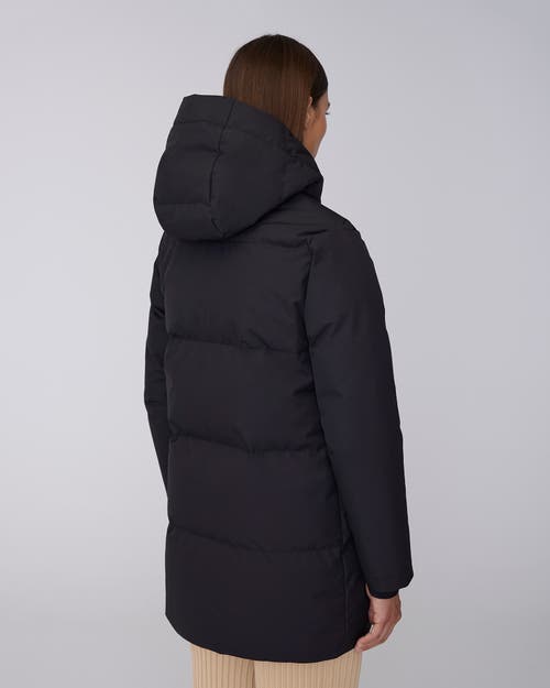 Quartz Co. Chloe | Hooded Down Winter Jacket In Black