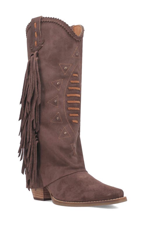 Dingo Spirit Trail Knee High Western Boot in Brown 