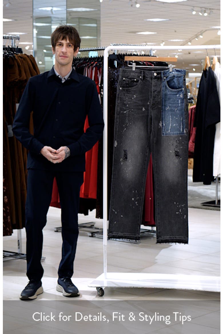 Colorblock Patch Relaxed Jeans video