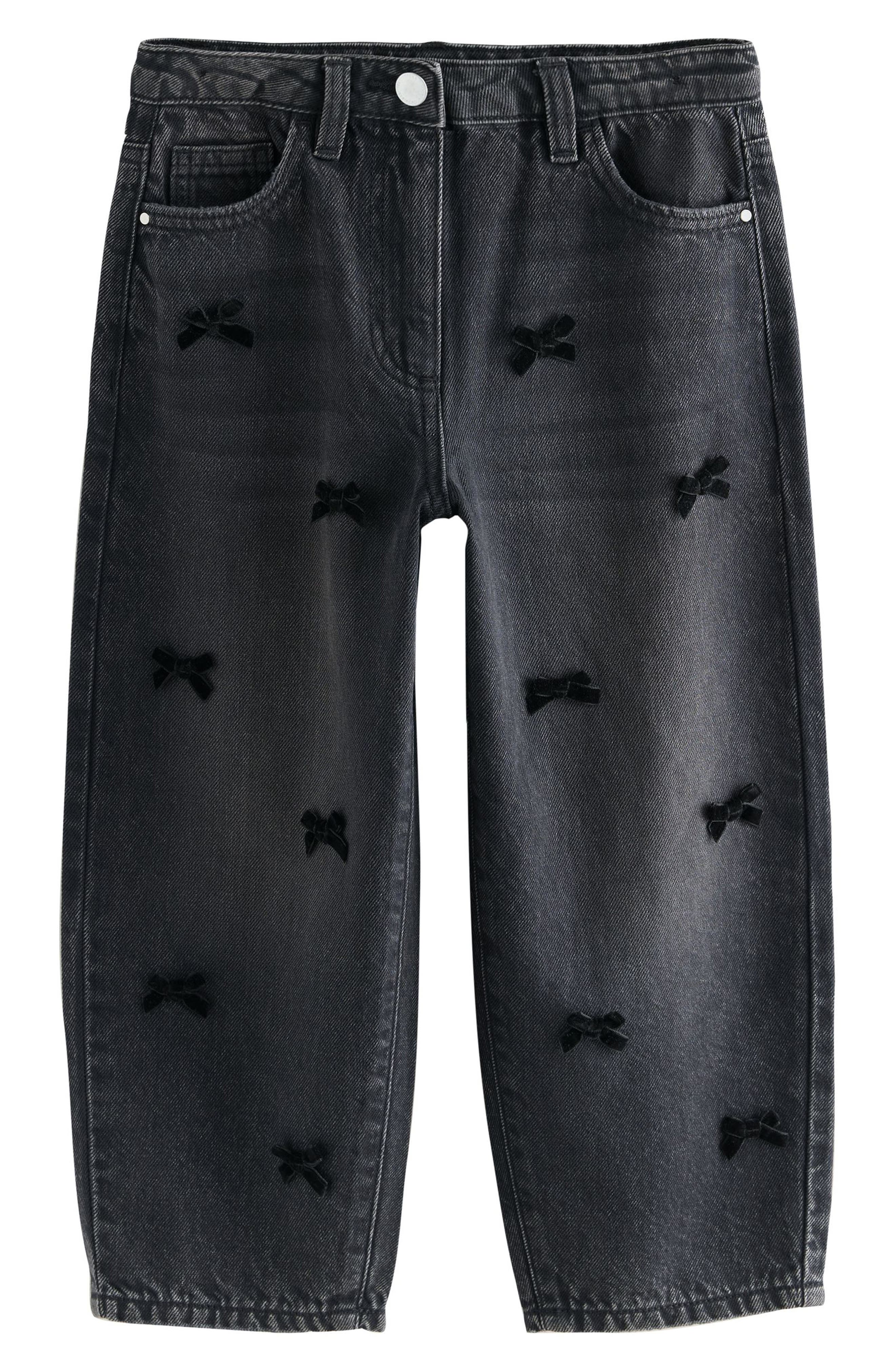 NEXT Kids' Bow Applique Jeans