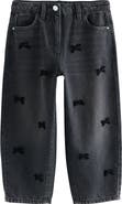 NEXT Kids' Bow Applique Jeans