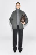 COS Sculpted Wool-Blend Zip-Up Jacket