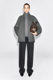 COS Sculpted Wool-Blend Zip-Up Jacket