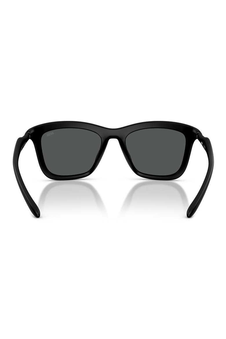 DL3008U 53mm Square Sunglasses, Alternate, color, BLACK MATTE / DARK GREY