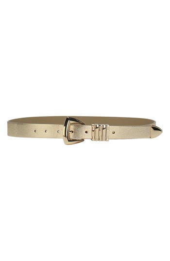 Linea Pelle Multi Keeper Faux Leather Belt
