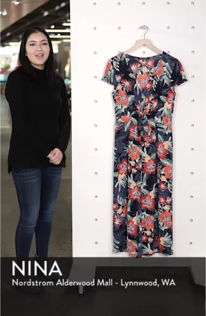 Tie Front Culotte Jumpsuit, sales video thumbnail