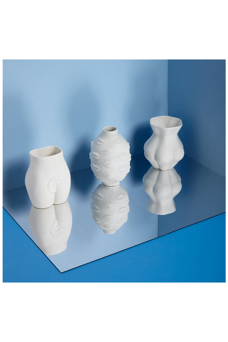 Gala Round Vase, Alternate, color, White