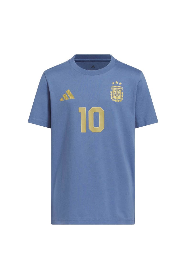 Youth adidas Lionel Messi Blue Argentina National Team Name & Number T-Shirt, Alternate, color, Blue