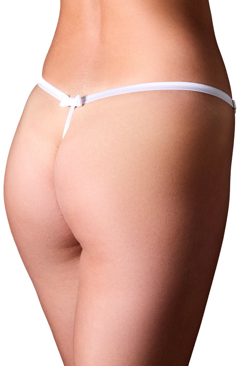 Odette Mesh Thong, Alternate, color, BLANC