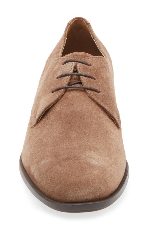 Hugo Boss Suede Derby Shoes In Brown