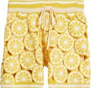 MAVRANS Lemon Crochet Shorts