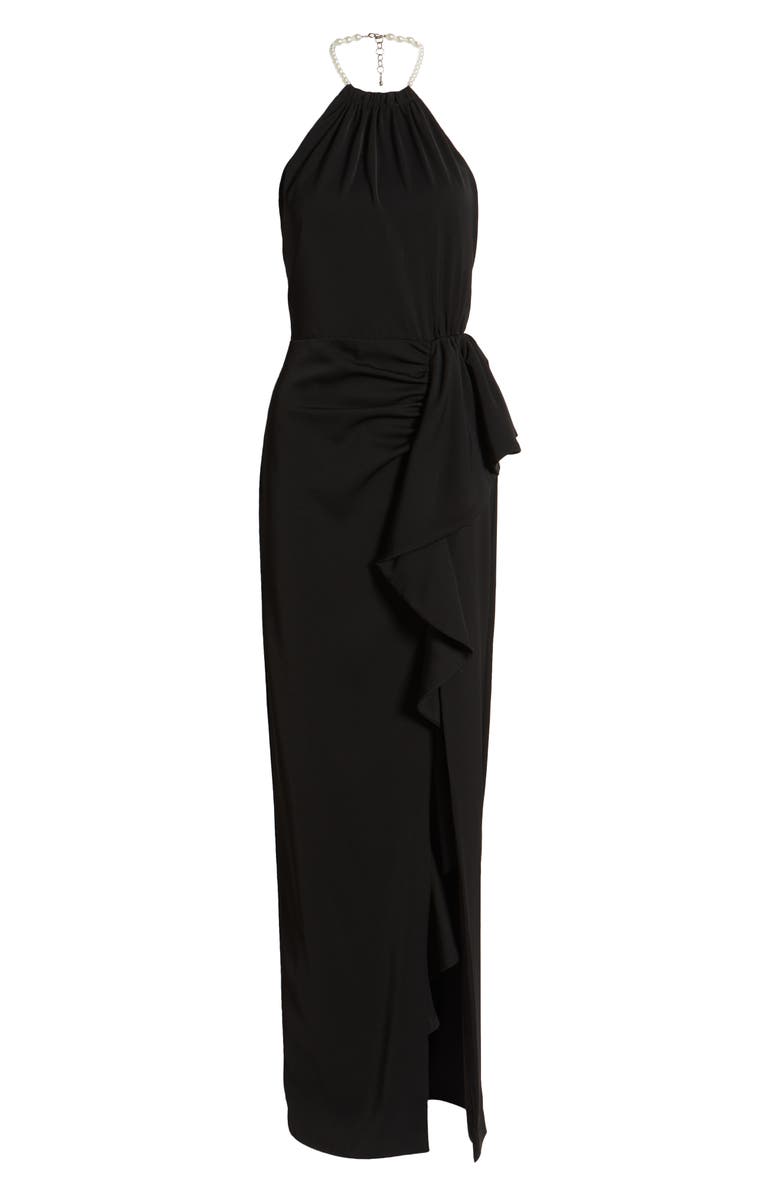 Black Halo Erwen Halter Gown, Alternate, color, 