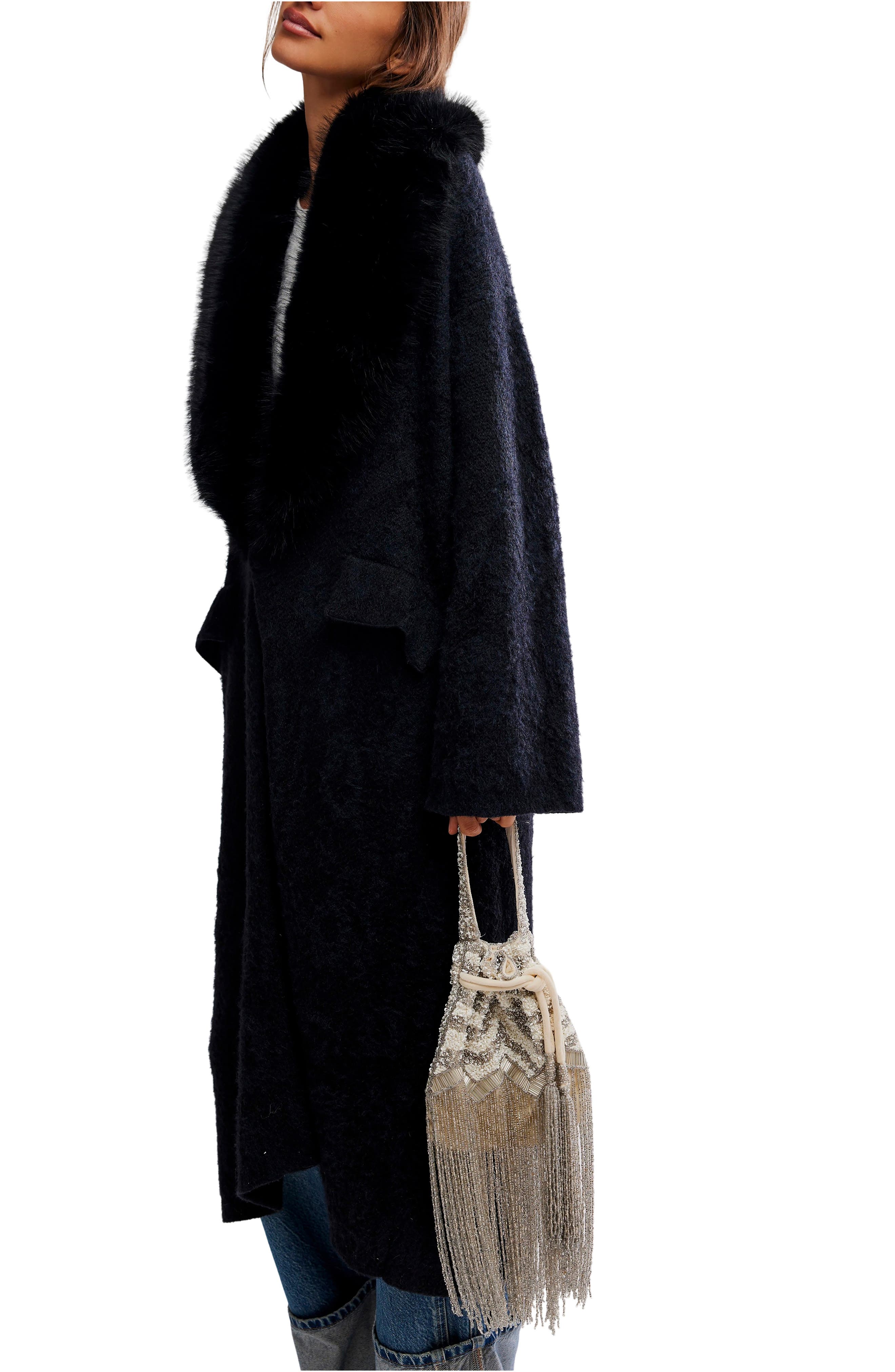 Free People Razzle Dazzle Clutch, Alternate, color, Ivory Pearl