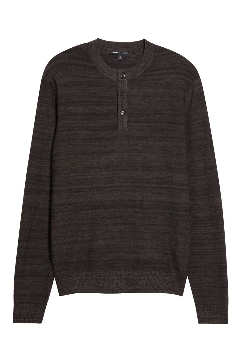 Aranda Merino Wool Henley Sweater, Main, color, ESPRESSO