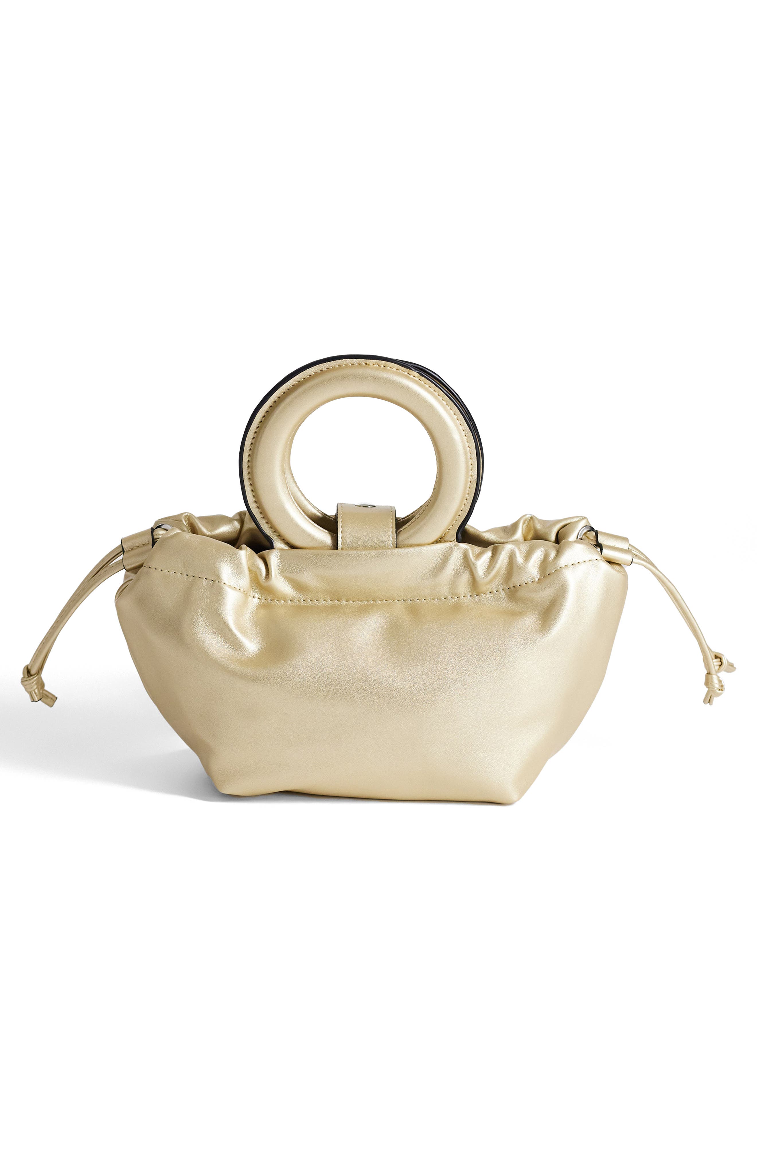 Grette Metallic Grab Bag, Alternate, color, GOLD
