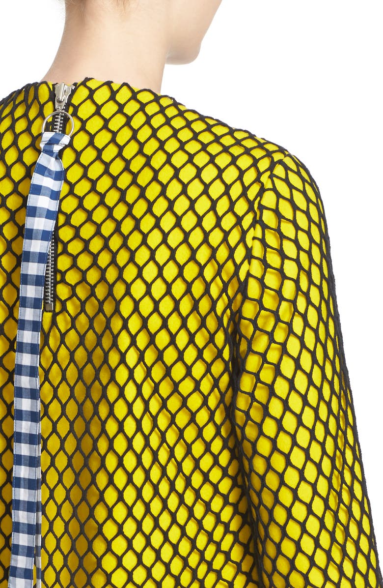 Marques’Almeida Marques'Almeida Long Sleeve Mesh Minidress, Alternate, color,