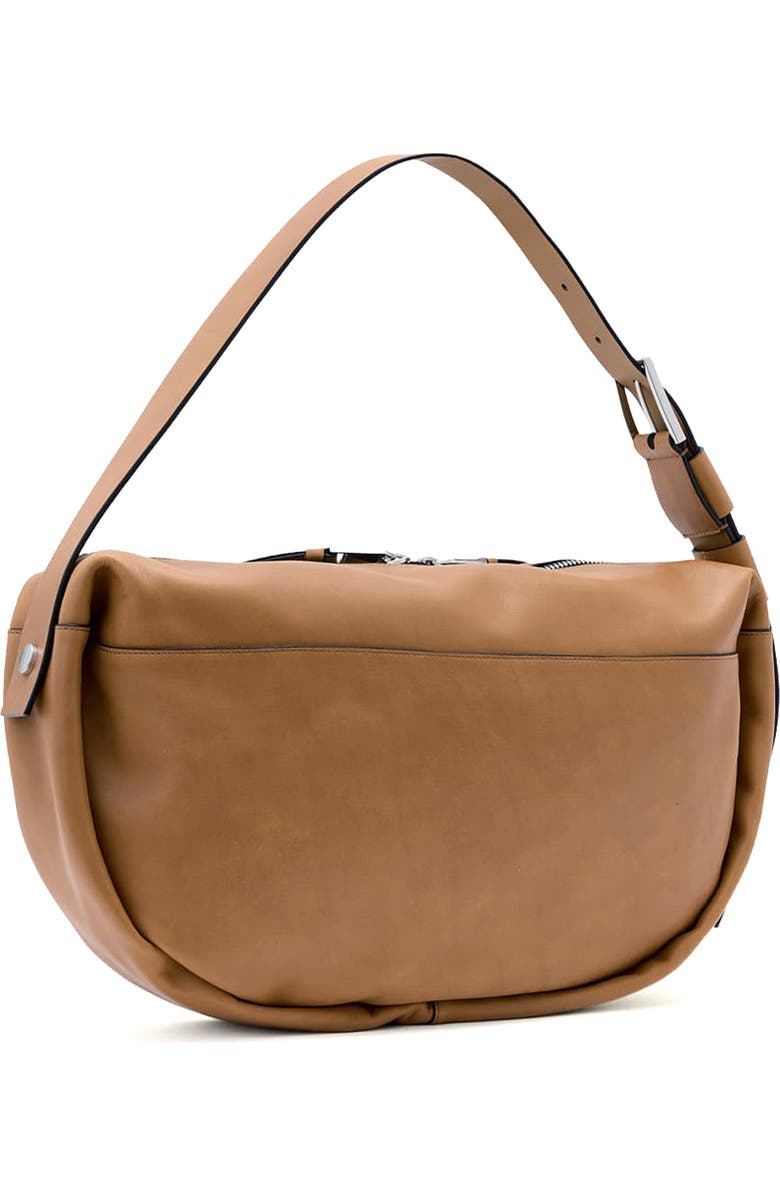 AllSaints Noemie Leather Shoulder Bag, Alternate, color, Toffee Brown