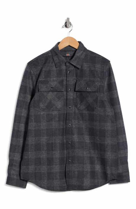 Plaid Button-Up Shirt Jacket
