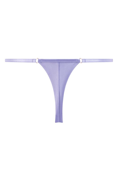 Hunkemoller Hunkemöller Charlie Mesh & Lace Thong In Persian Violet