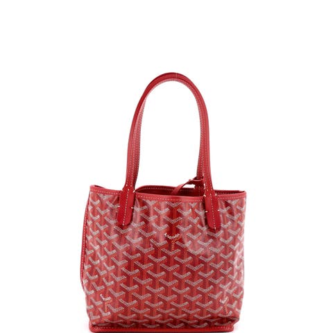 Anjou Reversible Tote Coated Canvas Mini