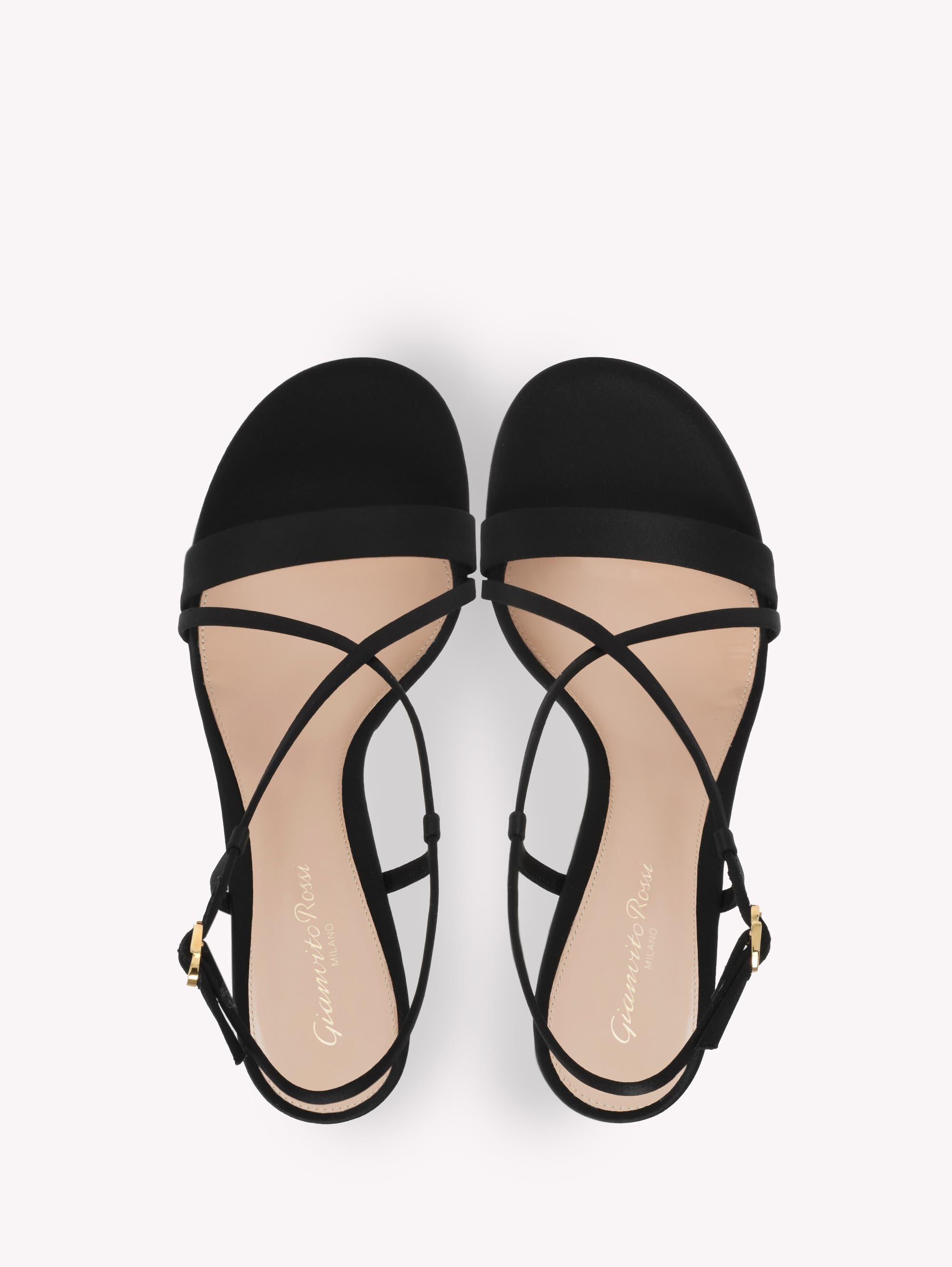 Gianvito Rossi Larisse 70 Sandals, Alternate, color, Black