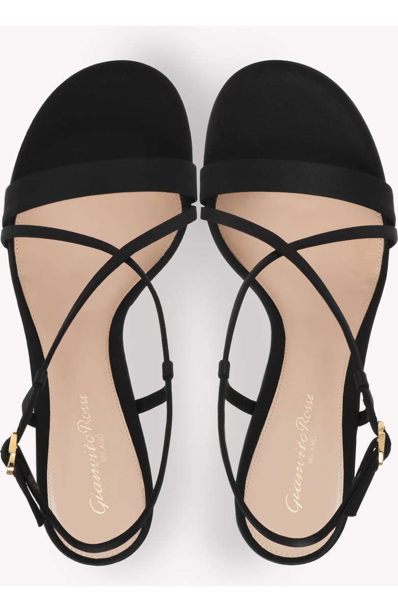 Gianvito Rossi Larisse 70 Sandals, Alternate, color, Black