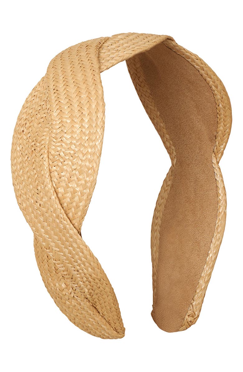 Mimi & Lula Kids' Alice Twist Raffia Headband, Main, color, 