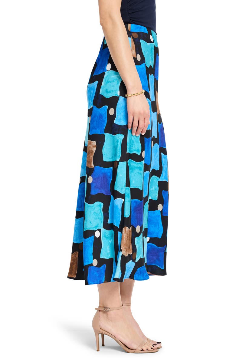 NIC+ZOE Sea Glass Slip Skirt, Alternate, color, Blue Multi