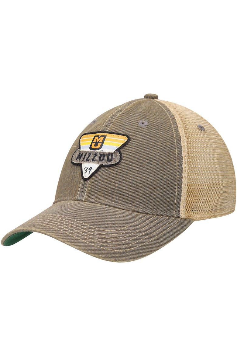 Men's Gray Missouri Tigers Legacy Point Old Favorite Trucker Snapback Hat, Main, color, Gray